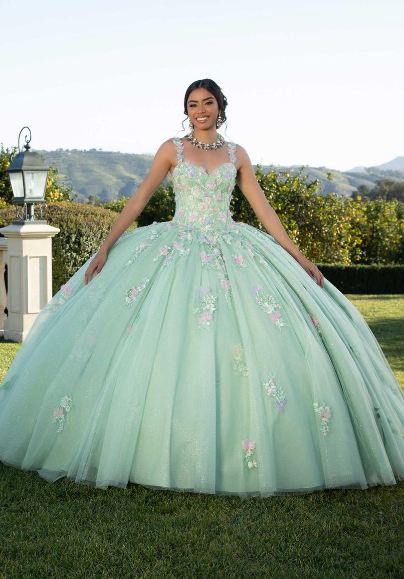 Vizcaya by Morilee Floral Lace Quince Dress 89424 Vizcaya by Morilee Floral Lace Quince Dress 89424