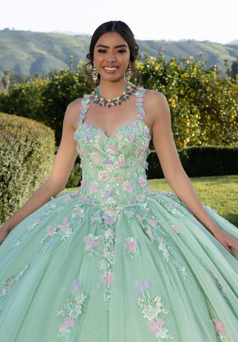 Vizcaya by Morilee Floral Lace Quince Dress 89424 Vizcaya by Morilee Floral Lace Quince Dress 89424