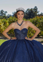 Vizcaya by Morilee Beaded Corset Quince Dress 89426