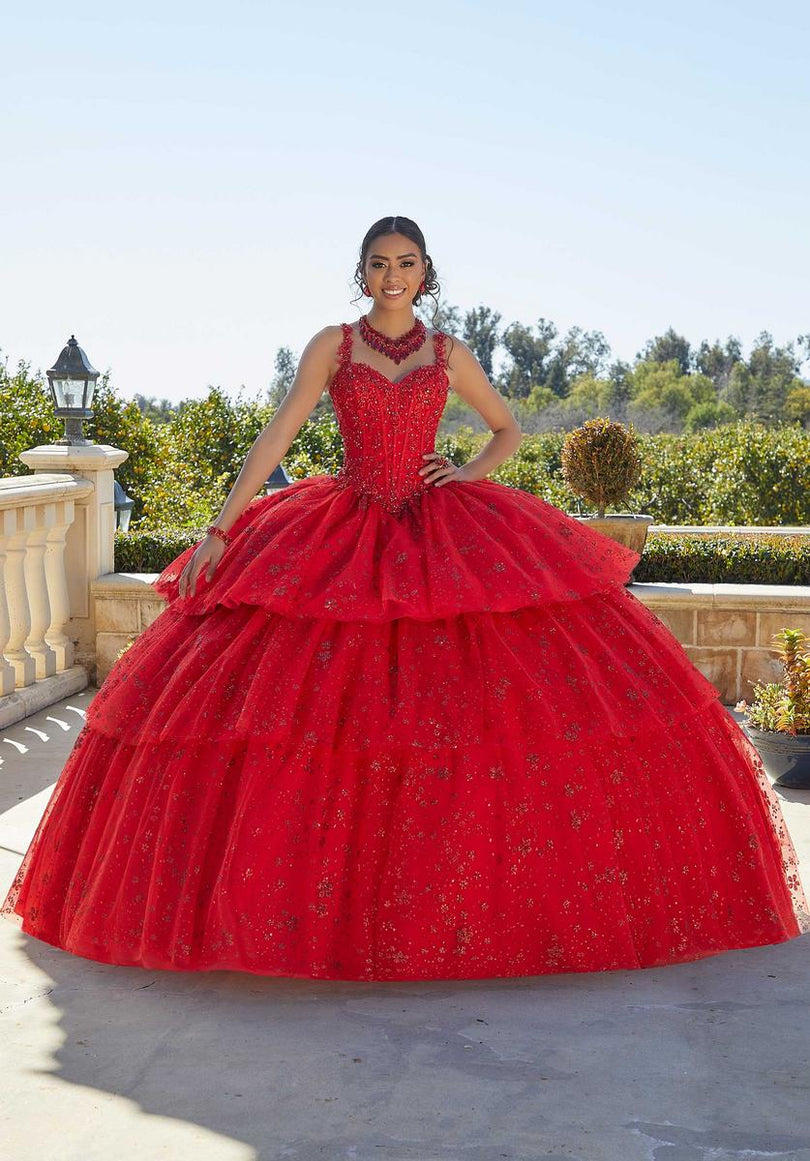 Vizcaya by Morilee Tiered Skirt Quince Dress 89428