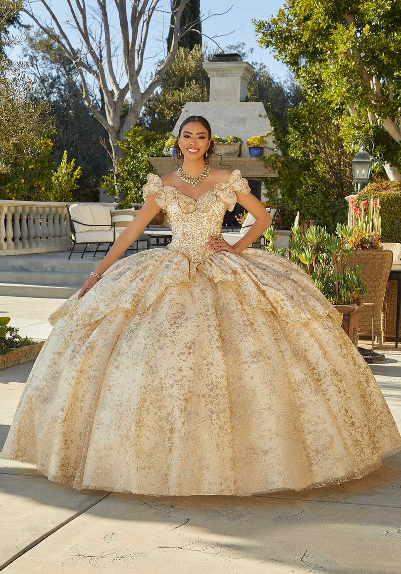 Vizcaya by Morilee Butterfly Neckline Quince Dress 89431 Vizcaya by Morilee Butterfly Neckline Quince Dress 89431