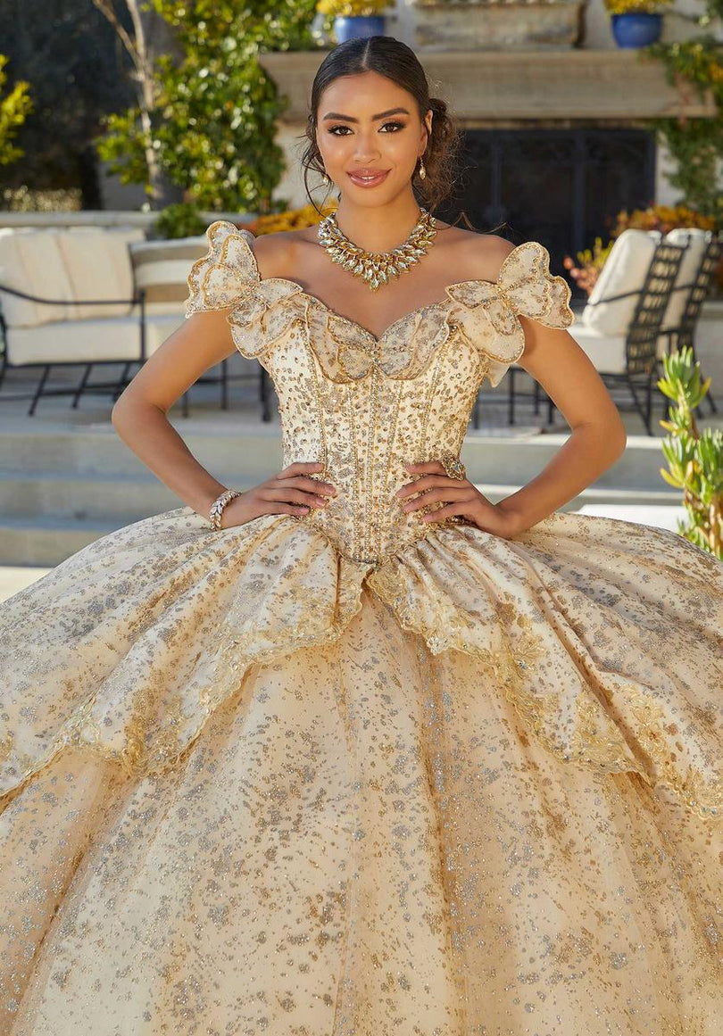 Vizcaya by Morilee Butterfly Neckline Quince Dress 89431 Vizcaya by Morilee Butterfly Neckline Quince Dress 89431