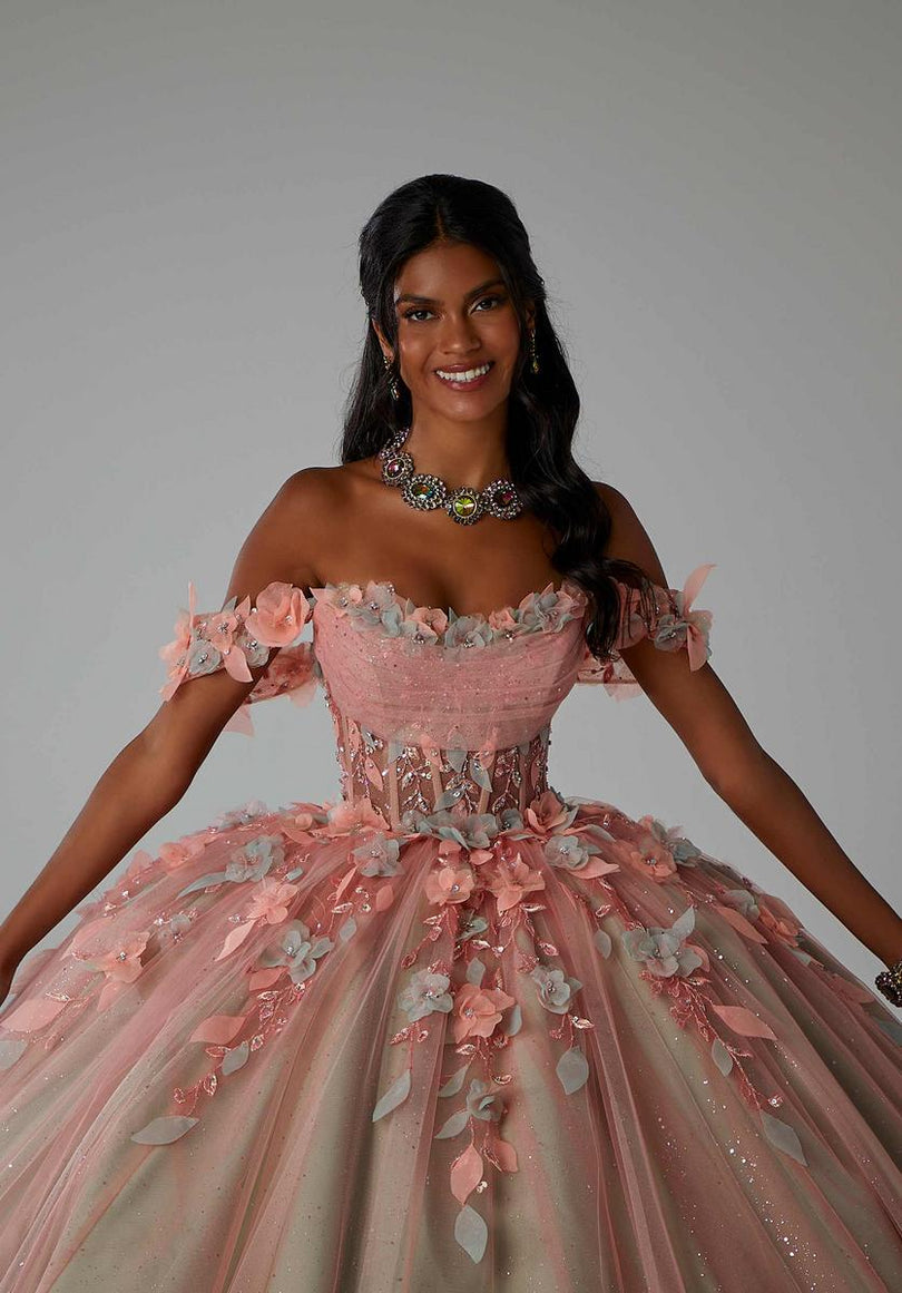 Vizcaya by Morilee 3D Floral Quince Dress 89448 Vizcaya by Morilee 3D Floral Quince Dress 89448