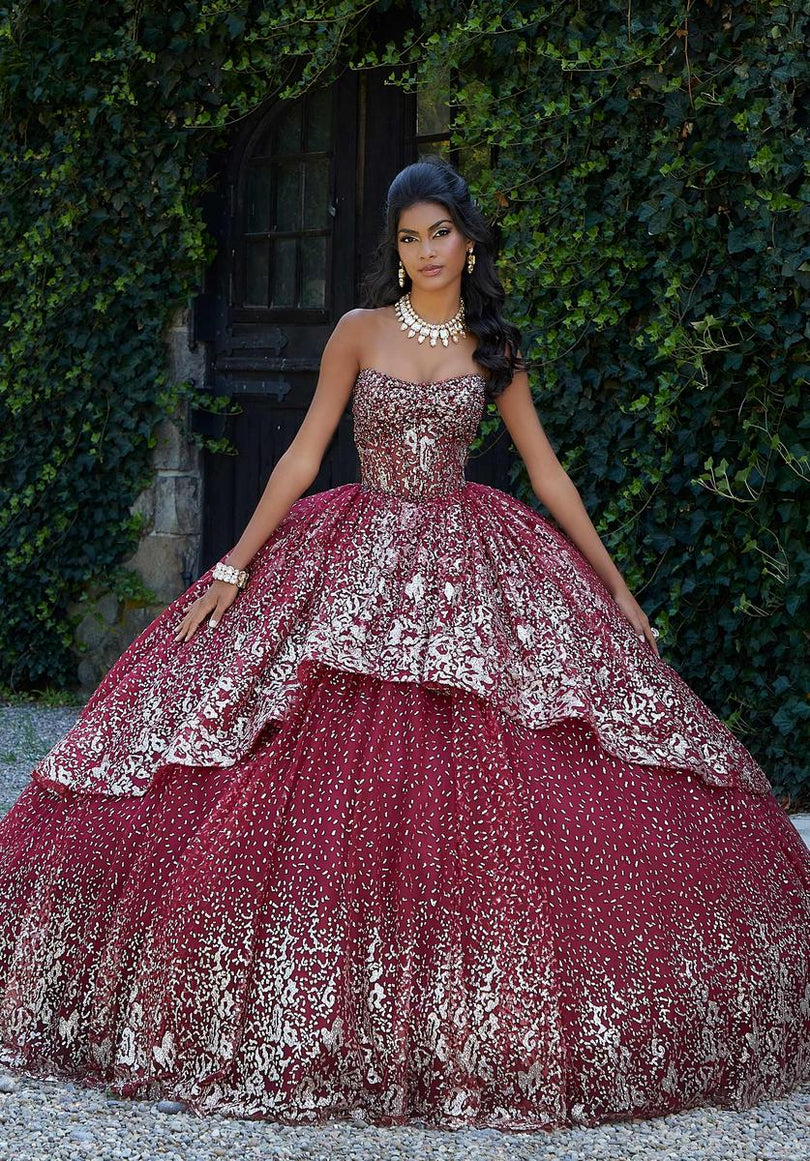 Vizcaya by Morilee Glitter Quince Dress 89452 Vizcaya by Morilee Glitter Quince Dress 89452