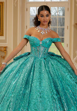 Vizcaya by Morilee Glitter Tulle Quince Dress 89455