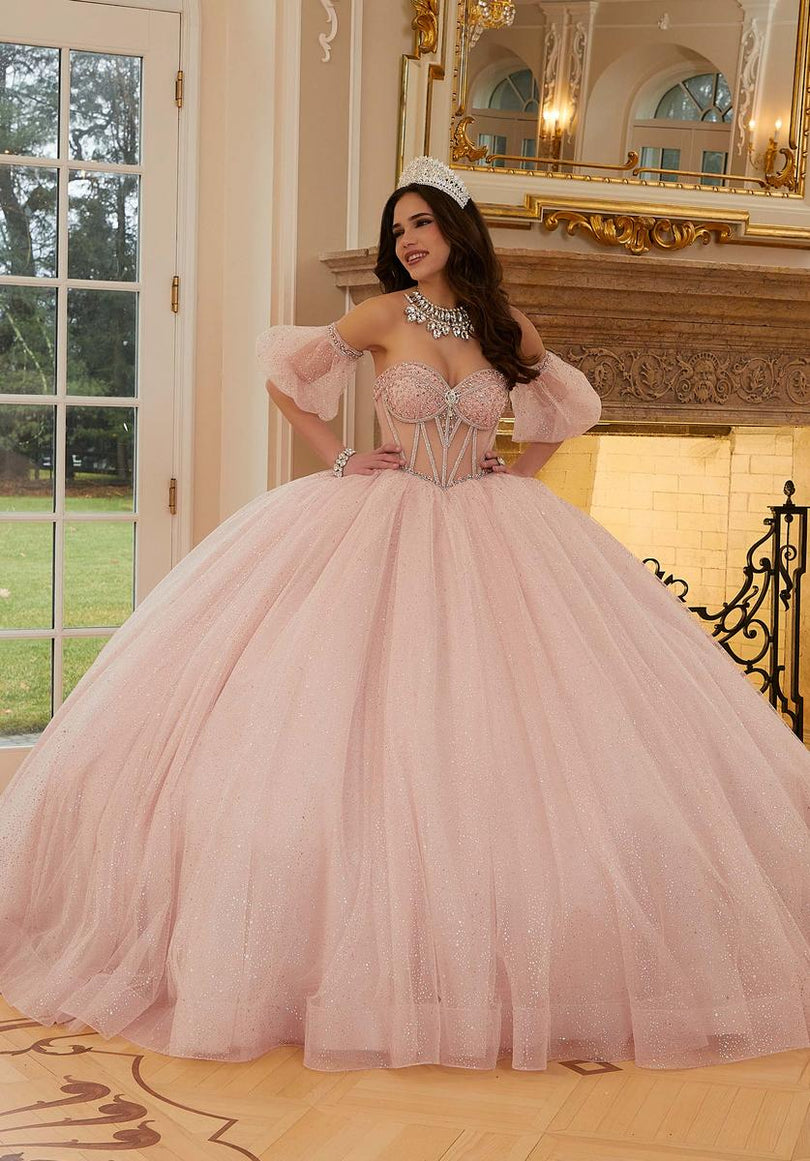 rose gold 15 dresses Quinceaera Dress with Detachable Sleeves Luxe S / Rose Gold Rose Gold quinceaera dress features floral lace appliques Quinceanera Dresses Tagged "Rose
