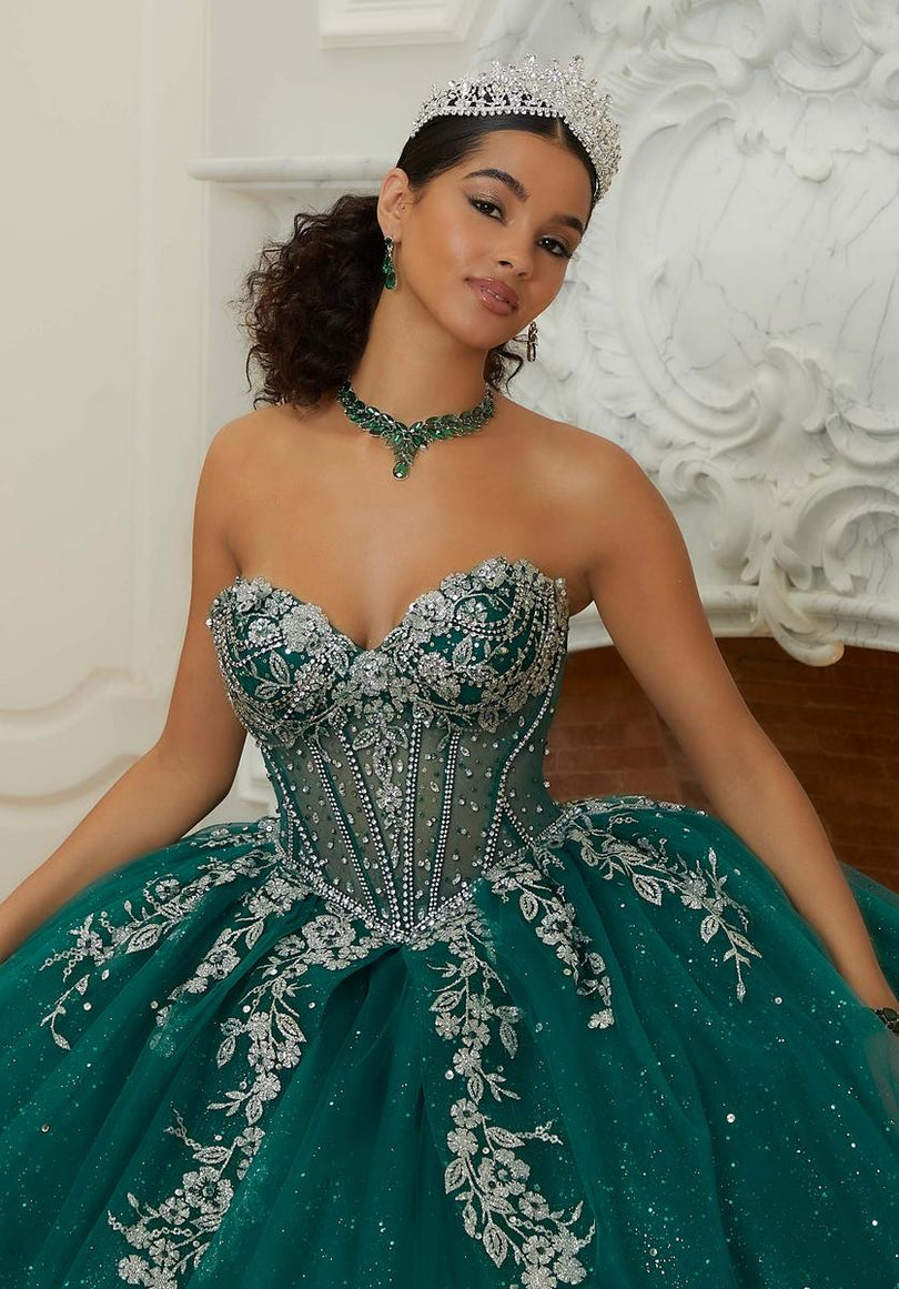 Vizcaya by Morilee Illusion Corset Quince Dress 89480 Vizcaya by Morilee Illusion Corset Quince Dress 89480