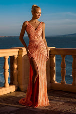 Portia & Scarlett Couture Open Back Prom Dress PS25453C