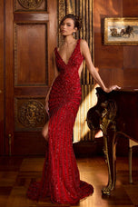 Portia & Scarlett Couture Open Back Prom Dress PS25453C