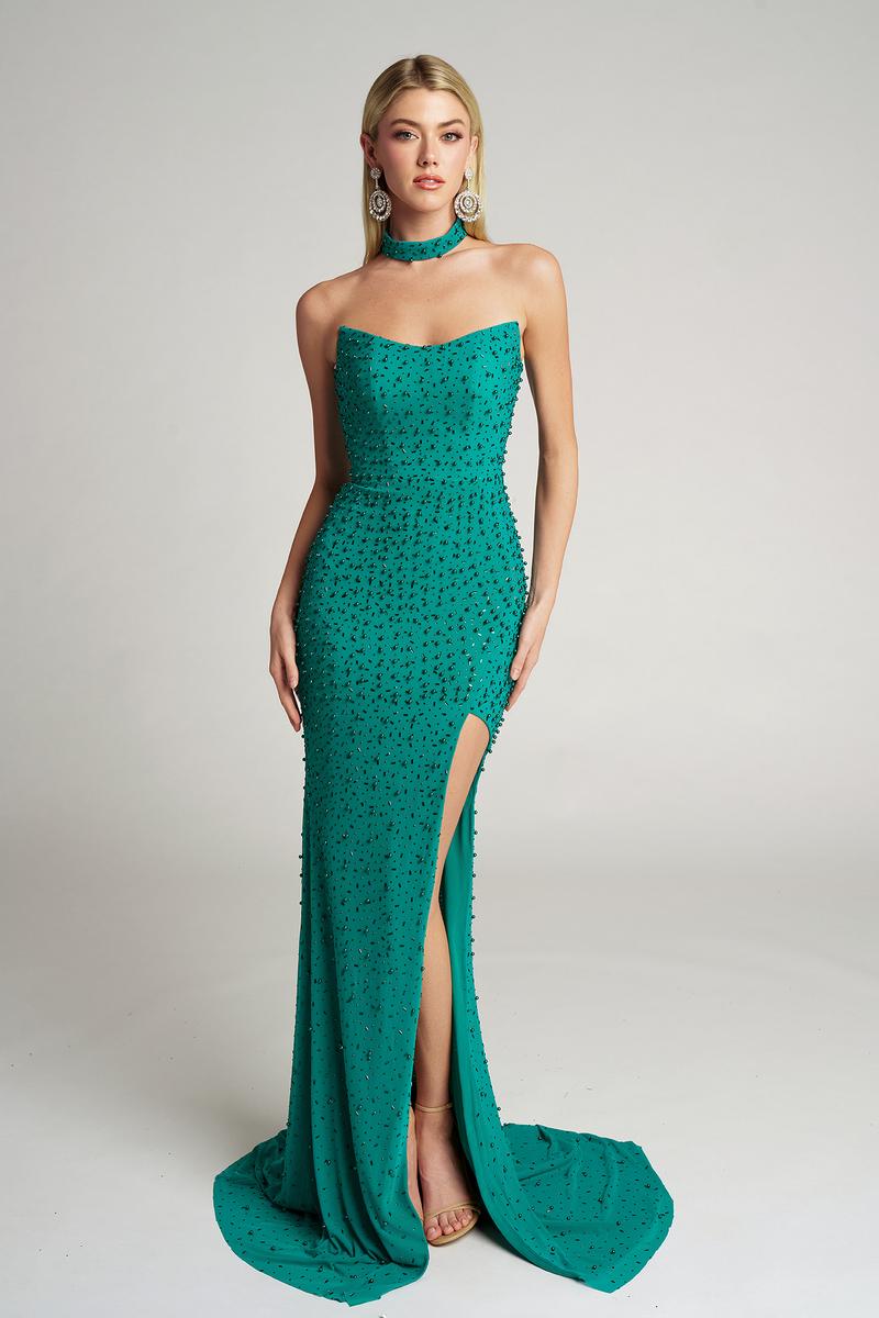 Portia & Scarlett Fitted Beaded Prom Dress PS26006