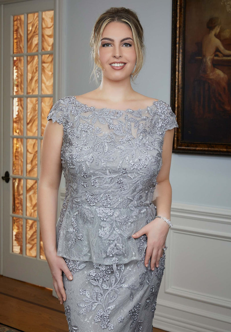 formal dresses maitland Ladivine CD386 Elegant A-line Formal Gown with Neck Scarf Black / 12