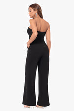 Betsy & Adam "Melinda" Embellished Bow Jumpsuit A26617