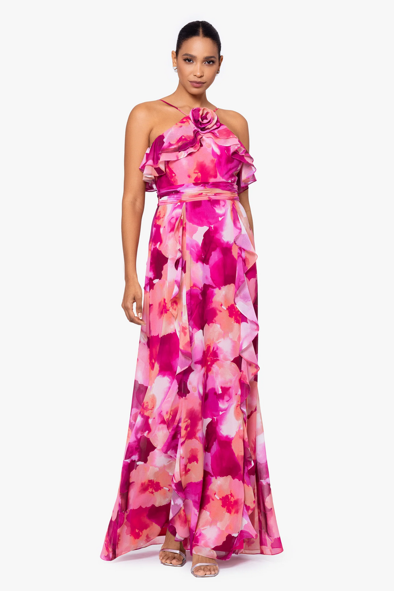 Xscape Floral Maxi Dress 6245X Xscape Floral Maxi Dress 6245X