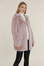 Dolce Cabo Mid Length Faux Fur Jacket 74871
