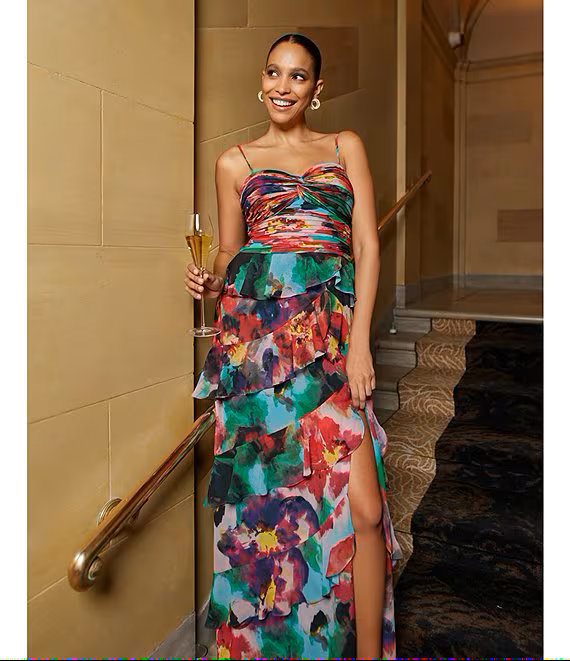 Xscape Evenings Floral Gown 6372X Xscape Evenings Floral Gown 6372X