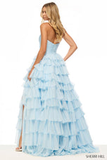 Sherri Hill Ruffle Ball Gown Dress 57424