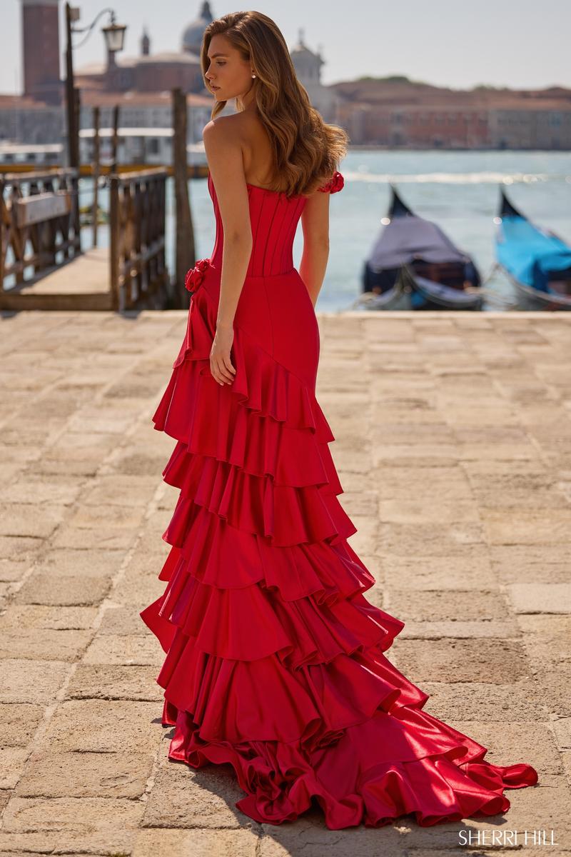sherri hill ruffle corset dress Sherri Hill - 57637