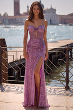 Sherri Hill Strapless Sparkle Prom Dress 57514