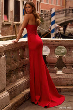 Sherri Hill Plunging Lace V-Neck Prom Dress 57543