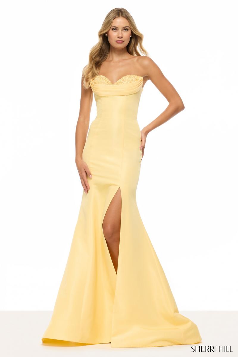 Sherri Hill Tight Strapless Prom Dress 57576