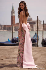 Sherri Hill Floral Open Back Prom Dress 57601