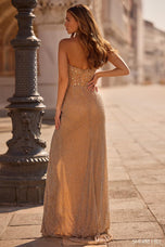 Sherri Hill Strapless Beaded Prom Dress 57609