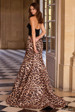 Sherri Hill Mermaid Cheetah Print Prom Dress 57622