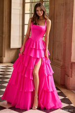 Sherri Hill Corset Ruffle Prom Dress 57625