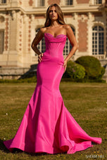 Sherri Hill Strapless Corset Mermaid Prom Dress 57626
