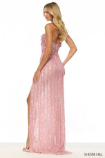 Sherri Hill 3D Floral Sequin Prom Dress 57632