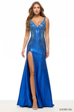 Sherri Hill Hot Fix V-Neck Prom Dress 57641