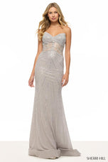 Sherri Hill Strapless Beaded Prom Dress 57651