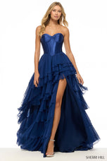 Sherri Hill High Low Corset Prom Dress 57653