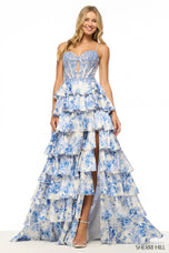 Sherri Hill Illusion Corset Prom Dress 57662