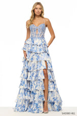 Sherri Hill Illusion Corset Prom Dress 57662