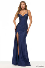 Sherri Hill Hot Fix Corset Prom Dress 57663