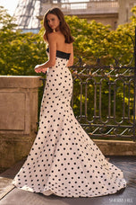 Sherri Hill Tight Polka Dot Prom Dress 57665