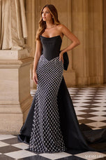 Sherri Hill Corset Bow Back Prom Dress 57671