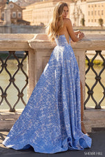 Sherri Hill Strapless Brocade Prom Dress 57682