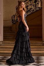 Sherri Hill Satin Ruffle Prom Dress 57683