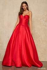 Sherri Hill Strapless Corset Ball Gown Dress 57704
