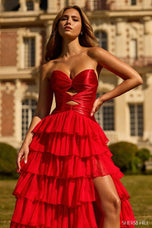 Sherri Hill Keyhole Ruffle Prom Dress 57705