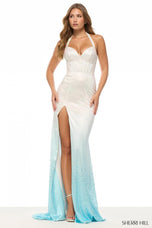 Sherri Hill Halter Ombre Prom Dress 57712