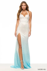 Sherri Hill Halter Ombre Prom Dress 57712