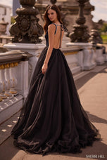 Sherri Hill Pearl Accent Open Back Prom Dress 57713