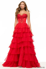 Sherri Hill Corset Ruffle Prom Dress 57714