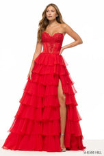 Sherri Hill Corset Ruffle Prom Dress 57714