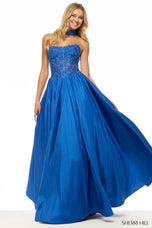 Sherri Hill Illusion Lace Corset Prom Dress 57715