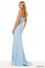 Sherri Hill Strapless Scuba Prom Dress 57729