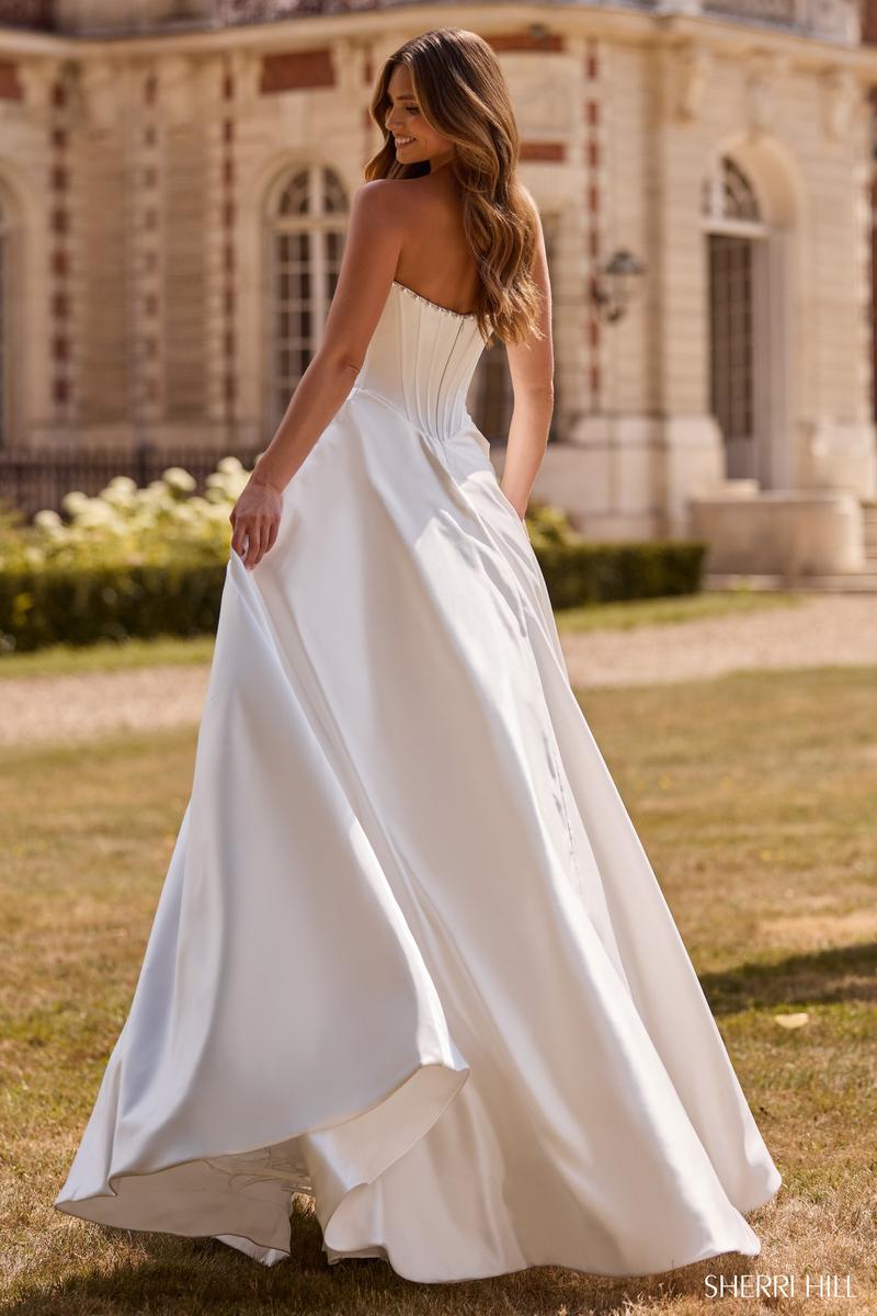 Sherri Hill Simple Corset Ball Gown Dress 57742